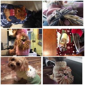 Medium handmade crochet dog sweater